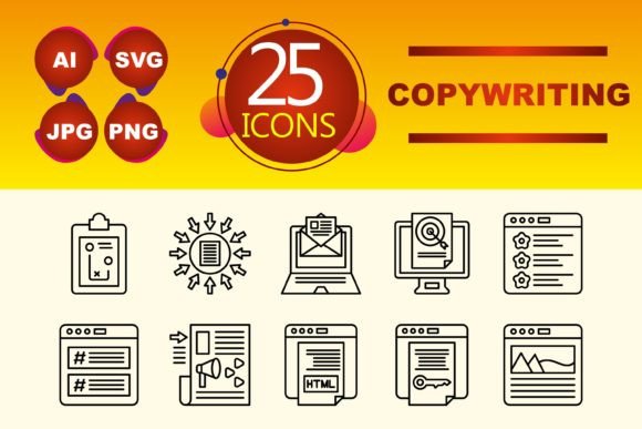 Copywriting Graphics and Icons