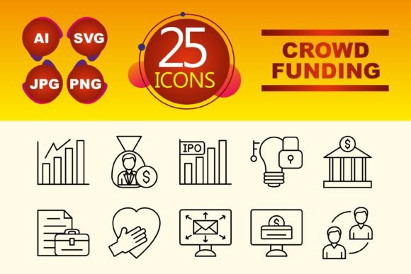 Crowdfunding Graphics and Icons for Local Business