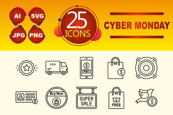 Cyber Monday Graphics and Icons