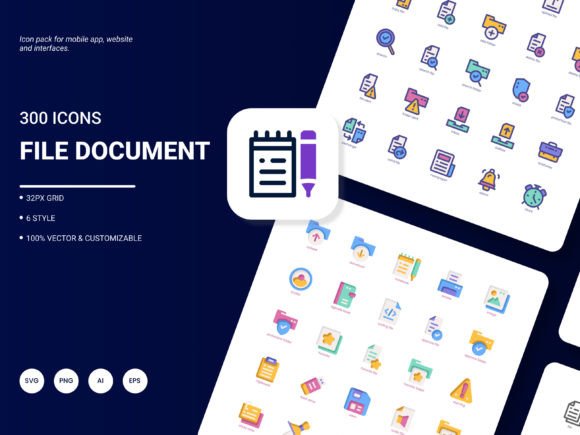 File and Document Icon Pack: Graphics for Branding