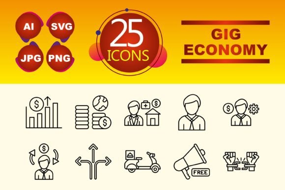 Gig Economy Graphics and Icons