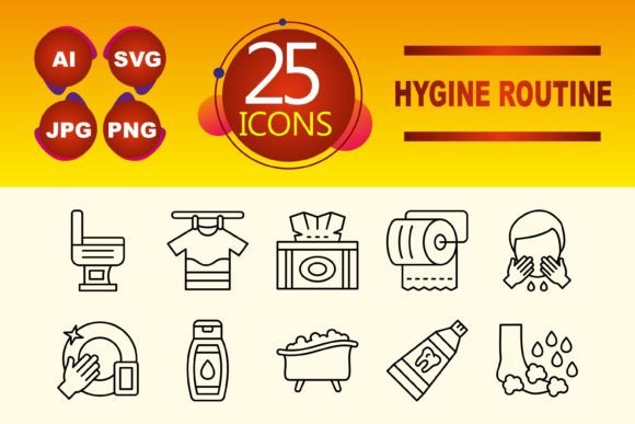 Hygine Routine Graphics & Icons