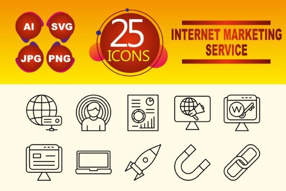 Internet Marketing Service Graphics and Icons