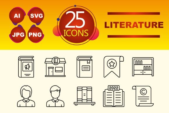 Literature Graphics and Icons for Branding