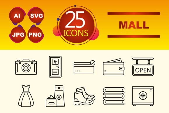 Mall Graphics and Icons for Crafting