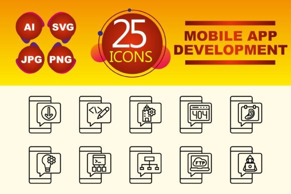 Mobile App Development Icons