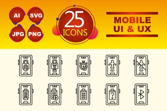 Mobile UI UX Graphics and Icons