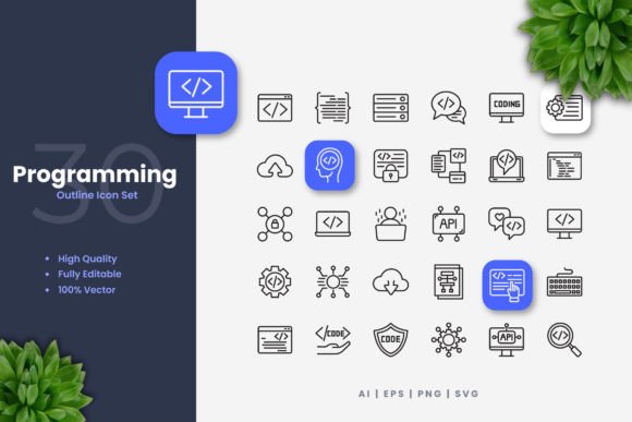 Programming Icons for Graphic Design