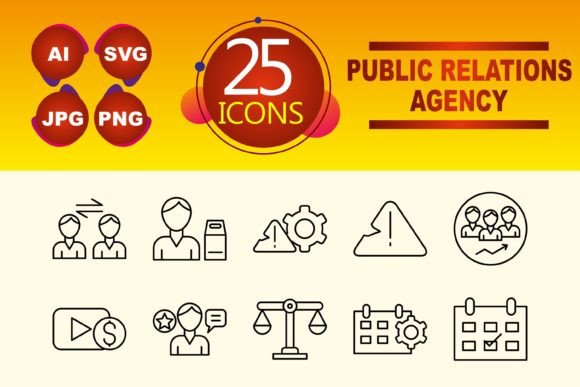 Public Relations Agency Graphics and Icons