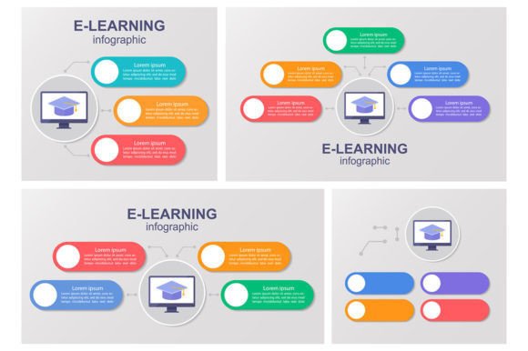 Remote Education Infographic Templates