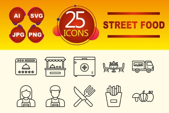 Street Food Graphics & Icons for Crafters