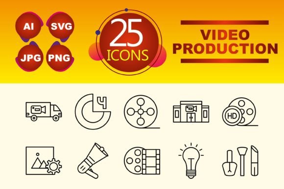 Video Production Graphics and Icons