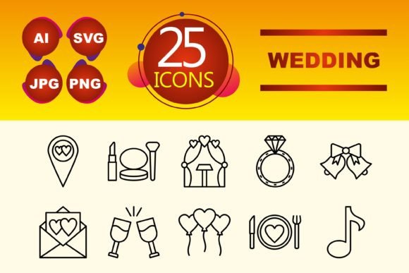 Wedding Graphics and Icons for Real Publishing