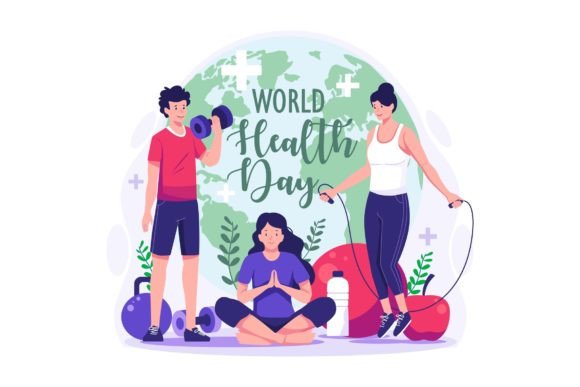 World Health Day Illustration Graphics